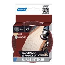 Disque non tissé Decap' Express bois Ø125x22mm - NORTON