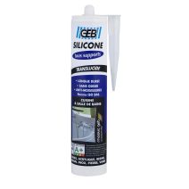 Mastic Silicone Tous Supports Transparent 280ml - GEB
