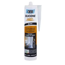 Mastic Silicone Emaille Blanc 280ml - GEB
