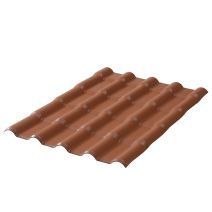 Plaque de Couverture PVC Imitation Tuile L.2,22xL.0,75m 