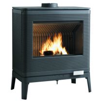 Poêle à Bois fonte Kazan 9kW Bûches 58cm – INVICTA