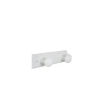 portemanteau club blanc 2 têtes