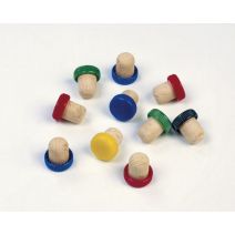 10 Bouchons Liège Tête Plastique - DUHALLE
