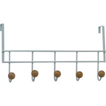 portemanteau scoop métal blanc 5 têtes
