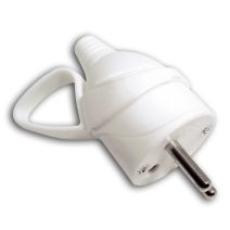 Fiche 1 prise mâle 16A Anneau Blanc - ZENITECH