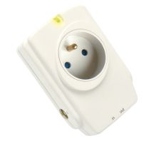 Boitier 1Prise 16A 2 Prises+T + Parafoudre Tv/Tel/Sat - ZENITECH