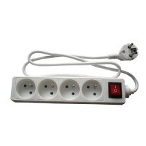 Multiprise 4 Prises 16A + Terre + Interrupteur à Voyant - ZENITECH