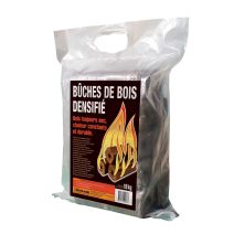 Bûches de bois densifié