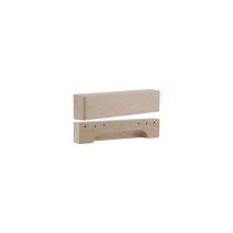 Poignée meuble Classique Hêtre Brut 150x25x15mm - B BEAUTY
