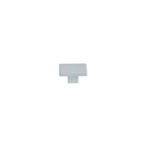 Bouton meuble Contemporain Zamak Blanc Brillant 30x20x16mm - B BEAUTY