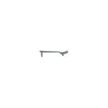 Poignée meuble Contemporaine Zamak Mat Chromé L130mm Entraxe 96mm - B BEAUTY