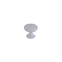 Bouton meuble Contemporain Zamak Blanc Brillant L25mm h22mm - B BEAUTY