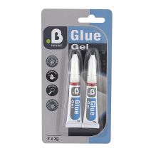 2 colles cyanoacrylate réparation gel 3g - INVENTIV