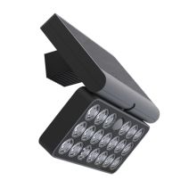 Applique solaire LED Tuda noir 18cm 10W - LUTEC