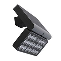 Applique solaire LED Tuda noir 18cm 10W - LUTEC