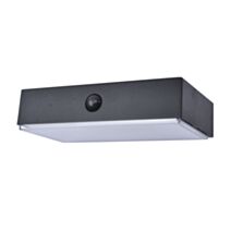Applique solaire LED connectée Fadi ABS noir 18cm - LUTEC