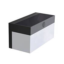 Applique solaire LED Fran noir 18cm 10W - LUTEC