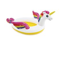 Piscine pour enfant 2,72x1,93x1,04m licorne magique + jets - INTEX