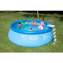 Piscine gonflable autoportante Ø4,57x1,22m Easy Set + accessoires - INTEX