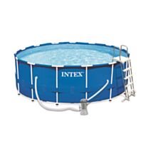 Piscine tubulaire ronde Ø4,57x1,22m Metal Frame - INTEX