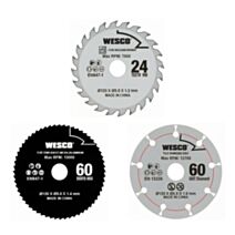 Set de 3 lames mini scie circulaire - INVENTIV