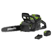 Tronçonneuse 48V + batterie 4 Ah + chargeur - GREENWORKS