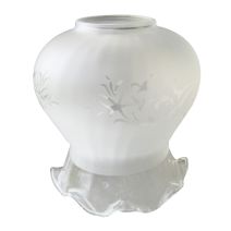 verre tulipe clair satiné gravé - TIBELEC