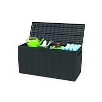 Coffre de rangement 270 l aspect bois