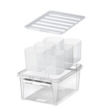 Boîte rangement plastique 6 compartiments 14L 40x30x18cm Classic 15 - SmartStore