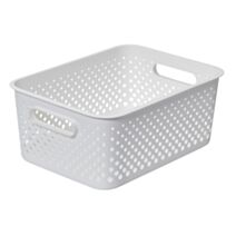 Panier de rangement Essence blanc L - SMARTSTORE