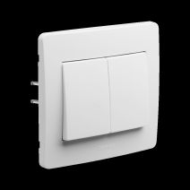 Interrupteur Double Va Et Vient ∅2cm Blanc - DEBFLEX