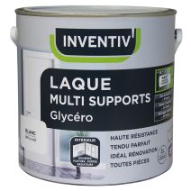 Laque multisupport Glycéro Noir Brillant 2L - INVENTIV