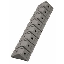8 taquets d'assemblage Plastique gris alu
