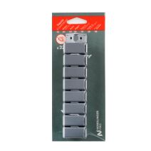 32 taquets d'assemblage Plastique gris alu