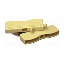 Embout double à clipser pour latte 38x8mm - NORDLINGER