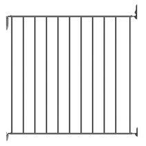 Barriere de sécurité  pour enfant eureka metal blanche de 67 à 73 cm - SPTD