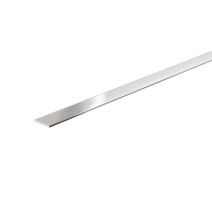 Plat alu anodisé chromé argent mm. 30x2 - ARCANSAS