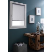 Store enrouleur easy uni tamisant gris clair 52x170 cm - MADECO
