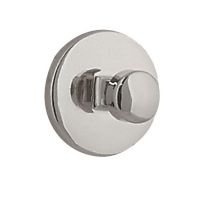 Crochet adhésif dot chrome 2pces diamètre 3.5cm