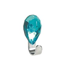 Crochet de fixation adhésif fantaisie  " jewel topaz " - SPIRELLA