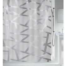 Rideau de douche bizarre peva silver 180x200cm