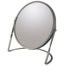 Miroir Akira matt grey Ø20cm - SPIRELLA