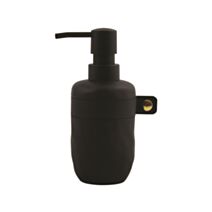 Distributeur de Savon Lio Noir Résine/Cuir