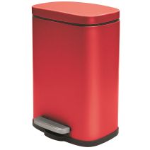 Poubelle métal à pédale soft close akira mattred 5l