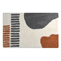 Tapis de bain Teiva 50x80cm terracotta/écru - SPiRELLA