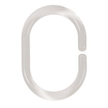 Lot de 12 anneaux minor crystal pour rideaux de douche avec oeillets