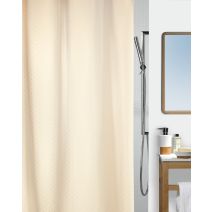 Rideau de douche polyester ricco 180x200 champagne