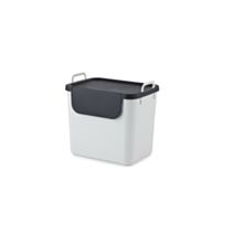 Poubelle de cuisine recyclable blanche 30L - JIVE