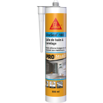 Mastic Salle de bain SikaSeal-180 Blanc 300ml - SIKA 