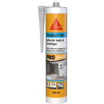 Mastic Salle de bain SikaSeal-180 Transparent 300ml - SIKA 
